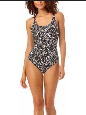 Hurley Primal Wave One Piece Swimsuit Medium Racerback UPF 50 Sun Protection